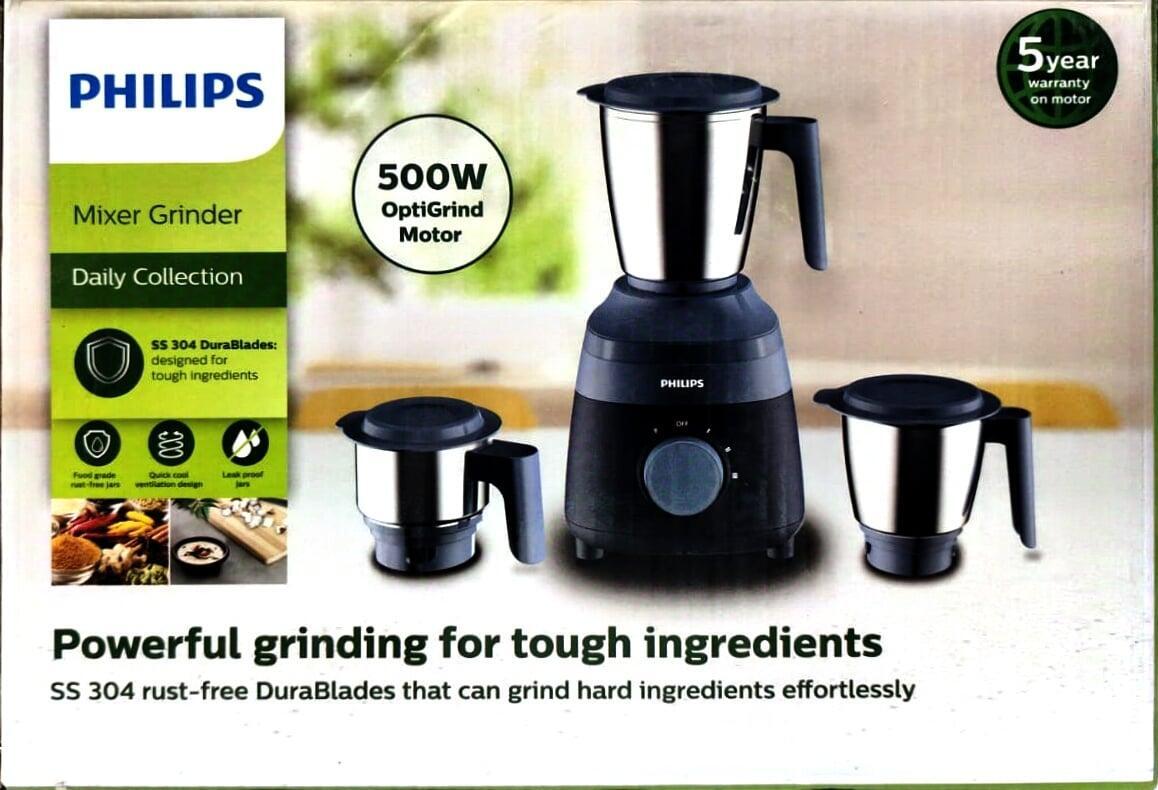 Philips Mixer Grinder HL1000/02 (500W, 3‑Jar)